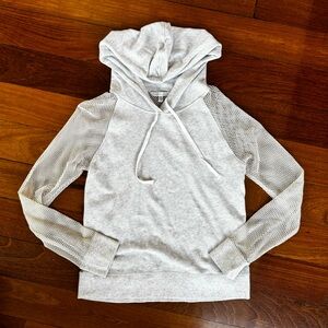 Victoria’s Secret Heather Grey Mesh Hoodie